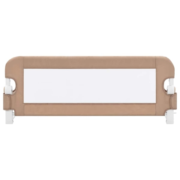 vidaXL Sängskena för barn taupe 102x42 cm polyester Taupe