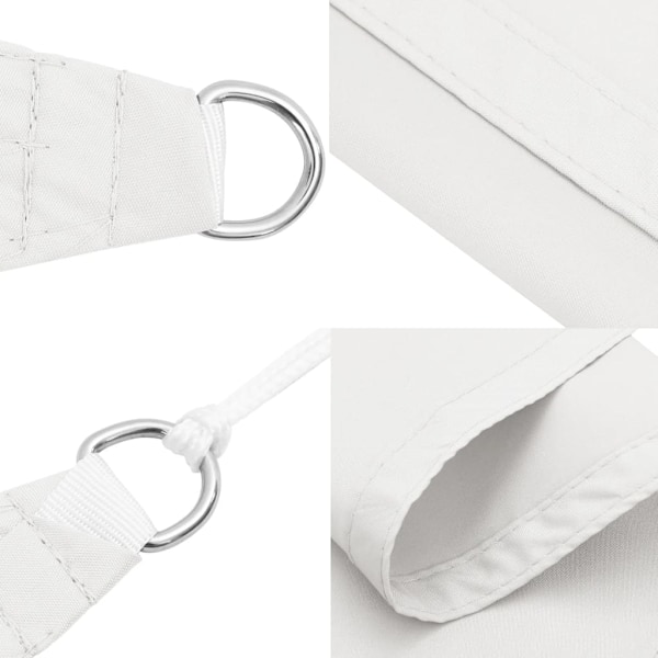 vidaXL Solsegel Oxfordtyg trekantigt 4,5x4,5x4,5 m vit Vit