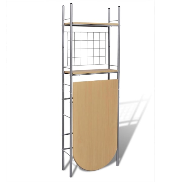 vidaXL Fällbart frukost bar set med 2 stolar Brun