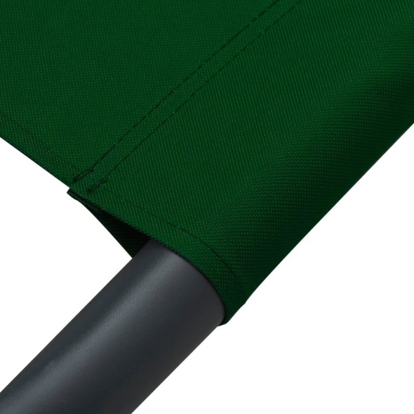 vidaXL Solsäng med tak & kuddar grön Grön
