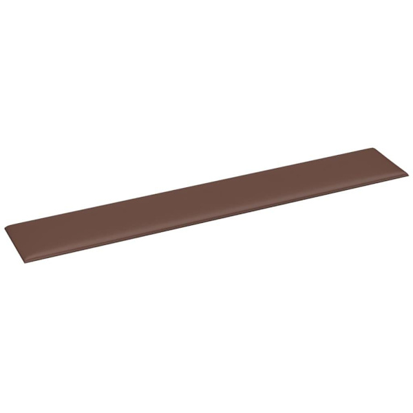 vidaXL Väggpaneler 12 st brun 90x15 cm konstläder 1,62 m² Brun