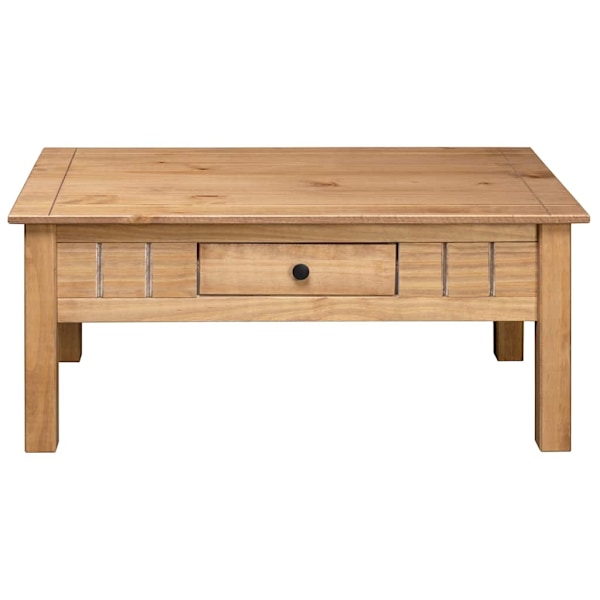 vidaXL Soffbord 100x60x45 cm massiv furu panama Brun