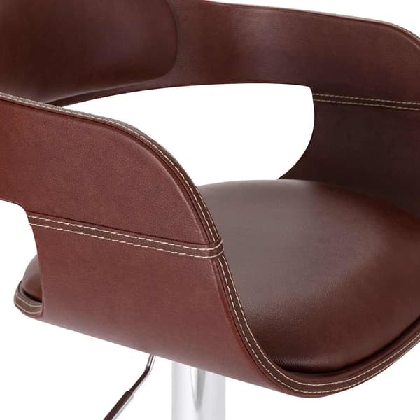 vidaXL Barstol brun konstläder Brun
