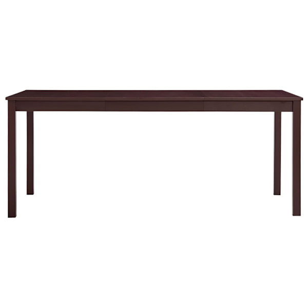 vidaXL Matbord mörkbrun 180x90x73 cm furu Brun