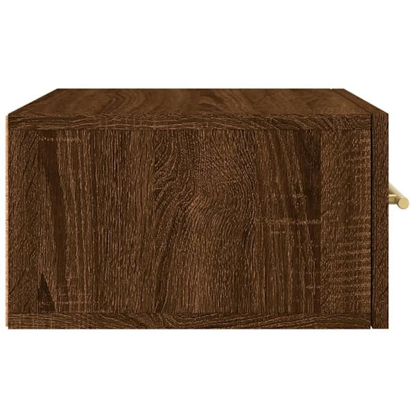 vidaXL Väggmonterat sängbord 2 st brun ek 35x35x20 cm Brun