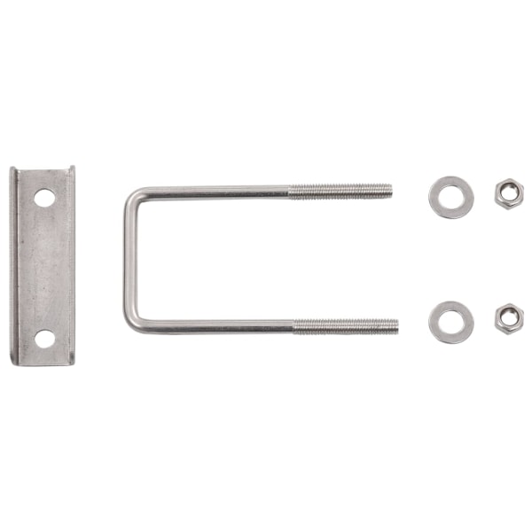 vidaXL U-koppling för staketstolpe 60x40 mm 25 set Silver