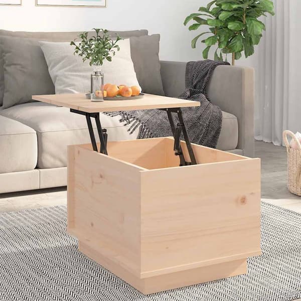 vidaXL Soffbord 40x50x35 cm massiv furu Brun