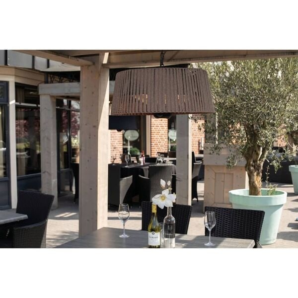 Sunred Hängande terrassvärmare Artix Corda 1800 W halogen brun Brun