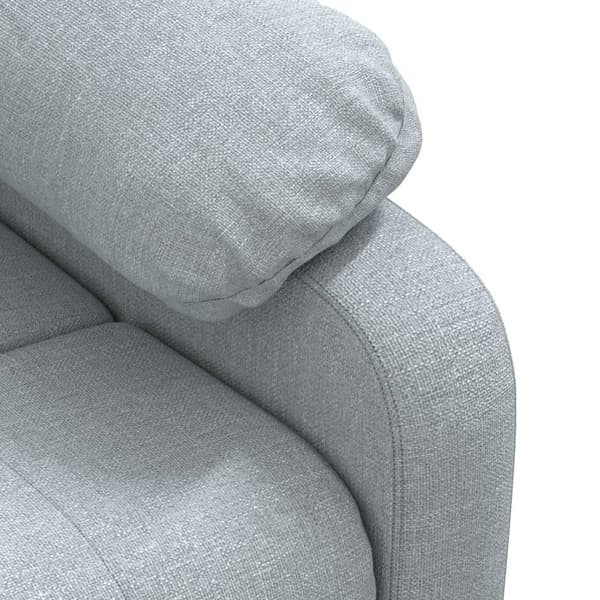 vidaXL Massagefåtölj ljusgrå tyg grå