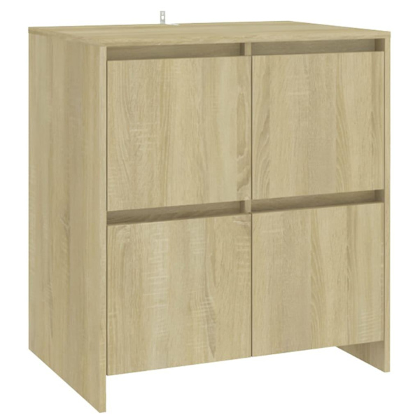 vidaXL Skänkar 2 st sonoma-ek 70x41x75 cm konstruerat trä Brun