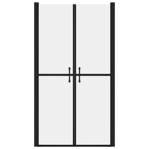 vidaXL Duschdörr frostad ESG (78-81)x190 cm Silver