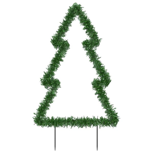 vidaXL Julträd med spett 115 LEDs 90 cm Grön
