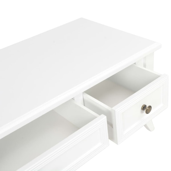 vidaXL TV-bänk 100x35x35 cm vit trä Vit