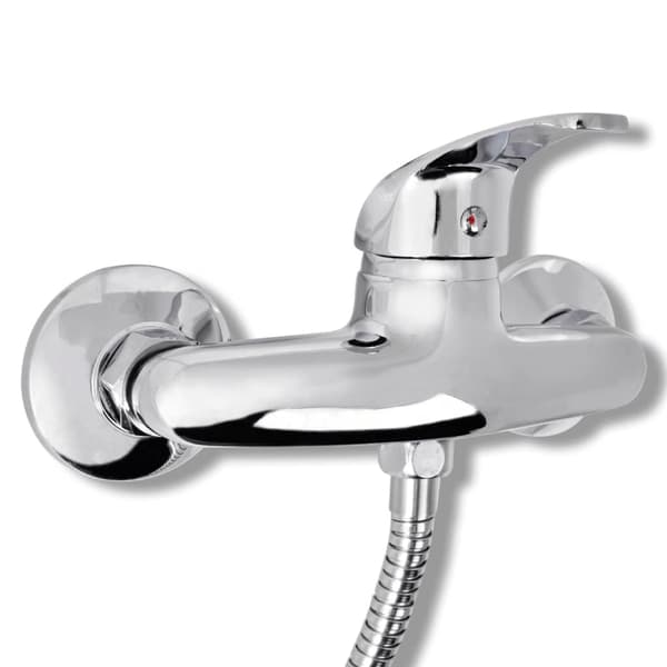 vidaXL Duschblandare krom Silver