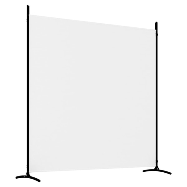 vidaXL Rumsavdelare 3 paneler vit 525x180 cm tyg Vit