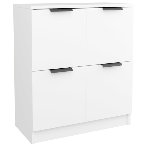 vidaXL Skänk 2 delar vit 60x30x70 cm konstruerat trä Vit