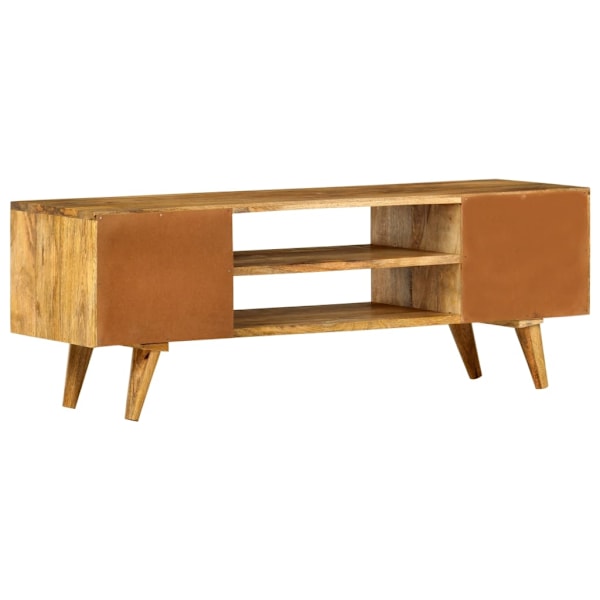 vidaXL TV-bänk 110x35x40 cm massivt mangoträ Brun