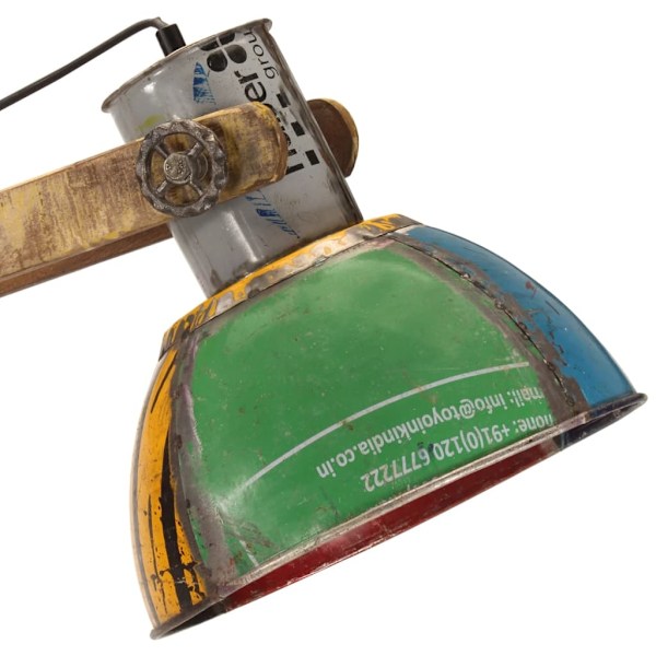 vidaXL Golvlampa flerfärgad E27 Flerfärgsdesign