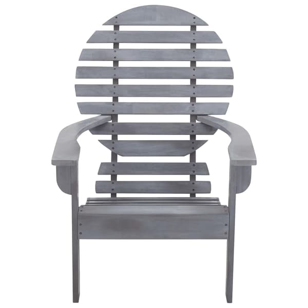 vidaXL Adirondackstol massivt akaciaträ grå grå