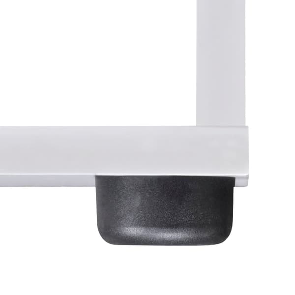 vidaXL Bokhylla trapp-design 107 cm vit Vit