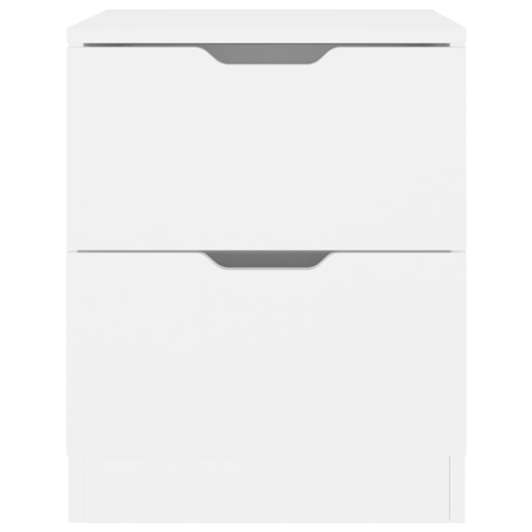 vidaXL Sängbord vit 40x40x50 cm konstruerat trä Vit