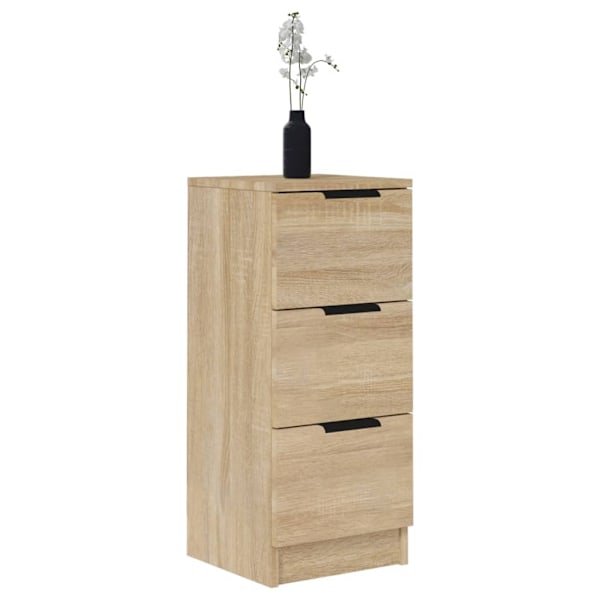 vidaXL Skänkar 2 st sonoma-ek 30x30x70 cm konstruerat trä Brun