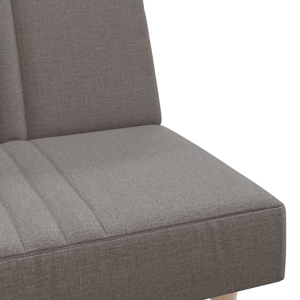 vidaXL Bäddsoffa taupe tyg Taupe