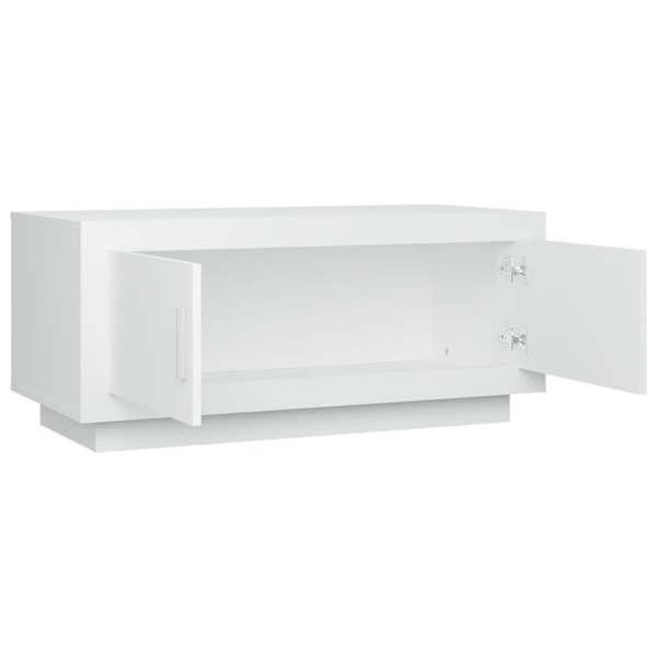 vidaXL Soffbord vit 102x50x45 cm konstruerat trä Vit