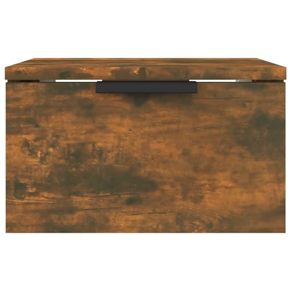 vidaXL Väggmonterade sängbord 2 st rökfärgad ek 34x30x20 cm Brun