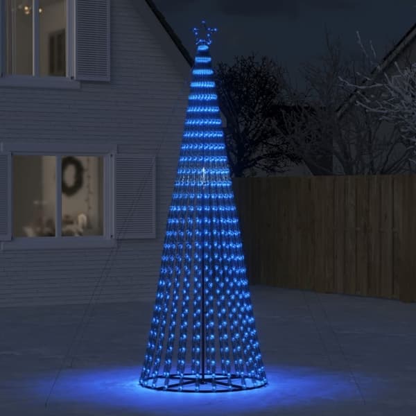 vidaXL LED julgran 688 LED blå 300 cm Blå