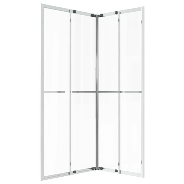 vidaXL Duschvägg ESG 70x70x180 cm Silver