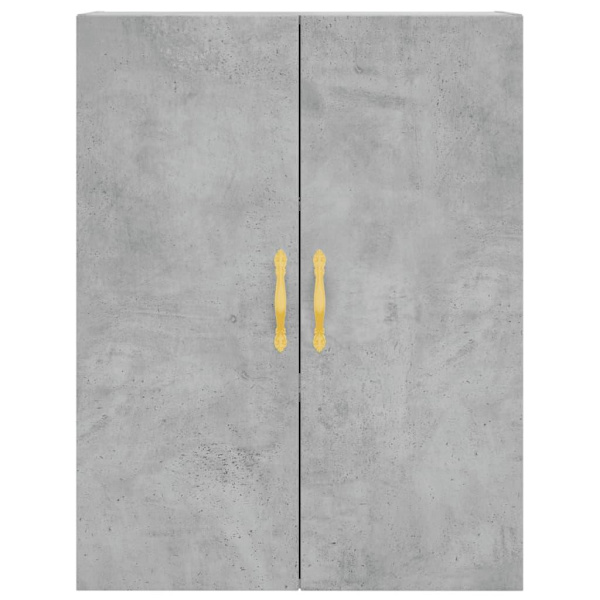 vidaXL Högskåp betonggrå 69,5x34x180 cm konstruerat trä Grå