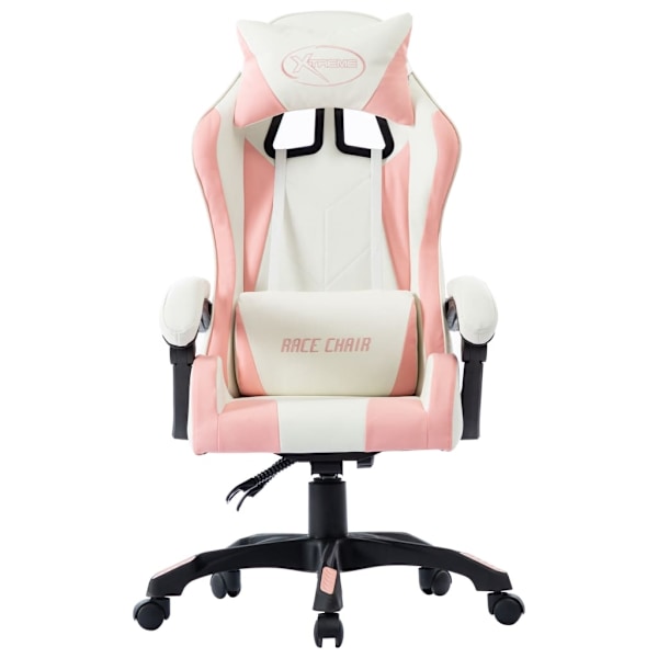 vidaXL Racingstol rosa konstläder Rosa