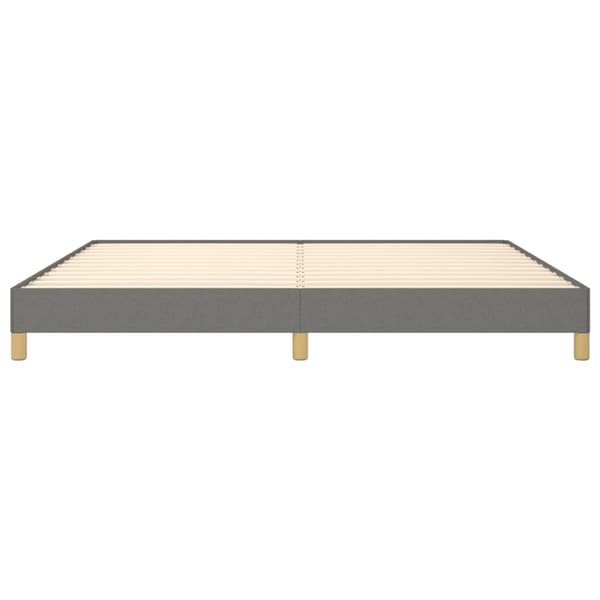 vidaXL Sängram mörkgrå 200x200 cm tyg Grå