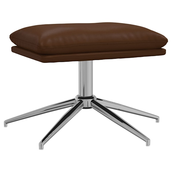 vidaXL Fotpall brun 45x29,5x35 cm glansig konstläder Brun