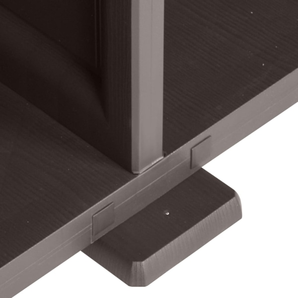 vidaXL Plastskåp 79x43x85,5 cm träimitation grå grå