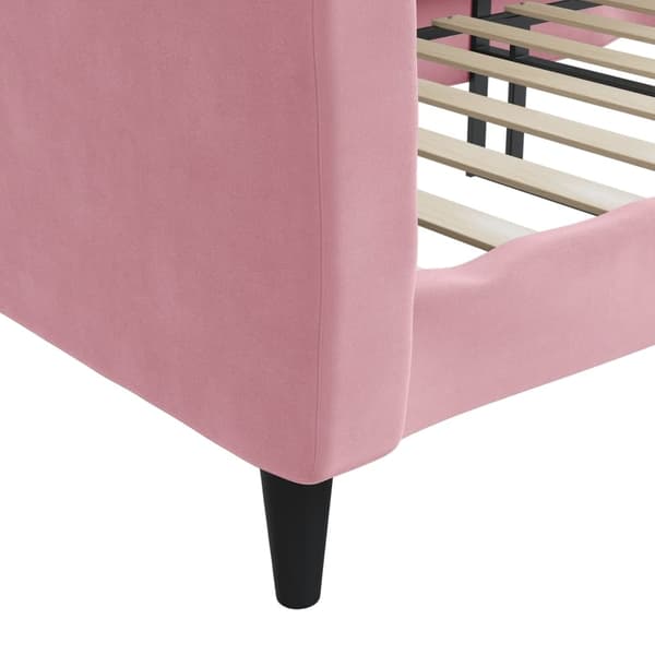 vidaXL Dagbädd rosa 90x200 cm sammet Rosa