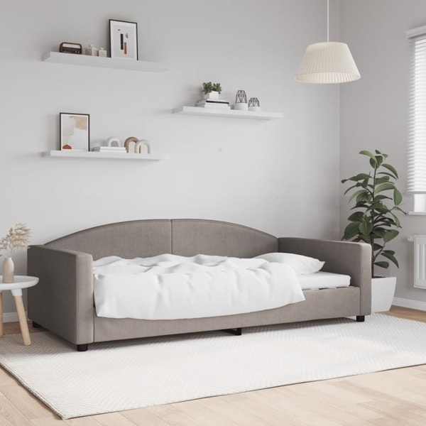 vidaXL Dagbädd taupe 100x200 cm tyg Taupe