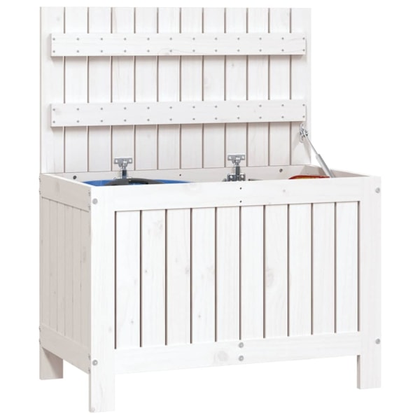 vidaXL Dynbox vit 76x42,5x54 cm massiv furu Vit