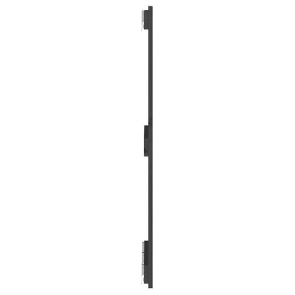 vidaXL Väggmonterad huvudgavel grå 140x3x90 cm massiv furu Grå