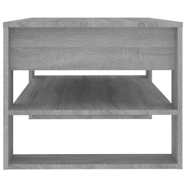 vidaXL Soffbord grå sonoma-ek 102x55x45 cm konstruerat trä grå