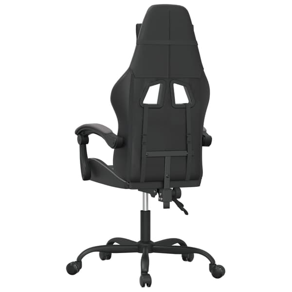 vidaXL Gamingstol svart och grå konstläder Grå