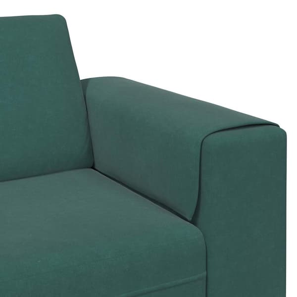 vidaXL Vardagsrumsoffa Mörkgrön 250 x 77 x 76 cm Grön