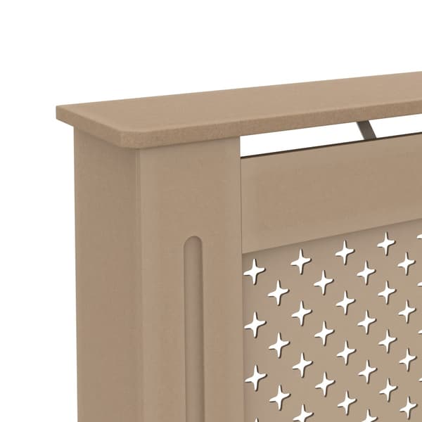 vidaXL Elementskydd 112x19x81,5 cm MDF Brun