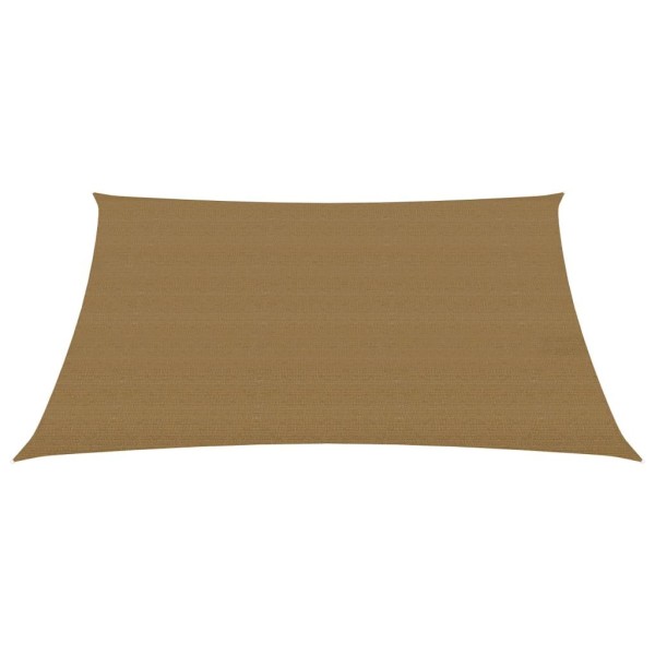 vidaXL Solsegel 160 g/m² taupe 6x7 m HDPE Taupe