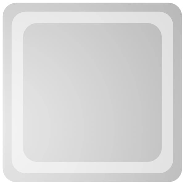vidaXL Badrumsspegel LED 40x40 cm Transparent