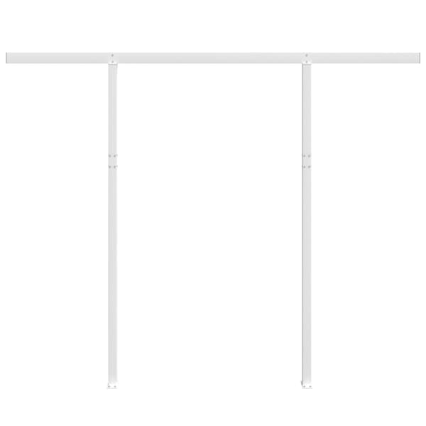 vidaXL Markisstolpar set vit 300x245 cm järn White