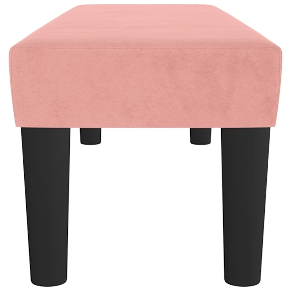 vidaXL Bänk rosa 100x30x30 cm sammet Rosa