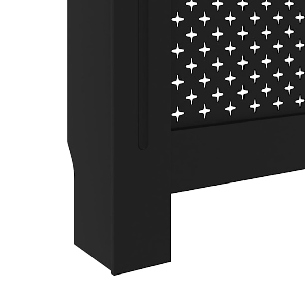 vidaXL Elementskydd svart 172x19x81,5 cm MDF Svart