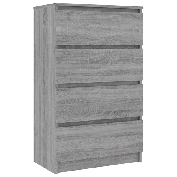 vidaXL Byrå grå sonoma 60x35x98,5 cm konstruerat trä Grå